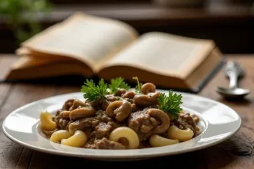 Kompletny przepis na strogonowa z pieczarkami – od historii po warianty