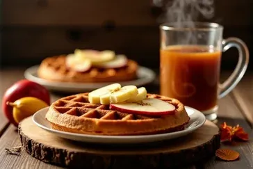 Gofry z jabłkami: Przepis na wilgotne i aromatyczne domowe gofry